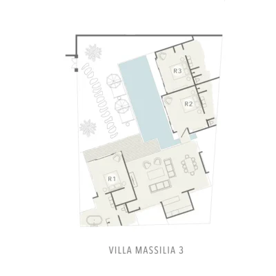 FloorPlan Villa Massilia Tiga - Villa Gallery
