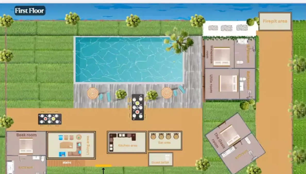 Villa Nusa del Rey - Floor Plan