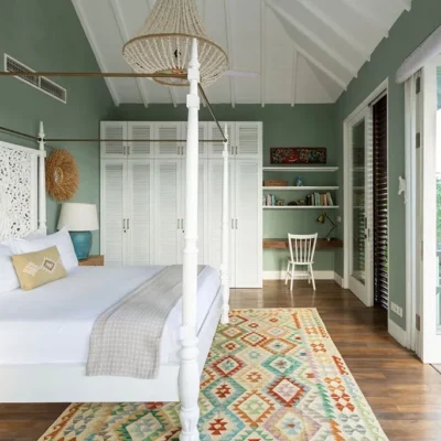 Fourposter bedroom has a work desk Villa Kasianda House - Villa Gallery