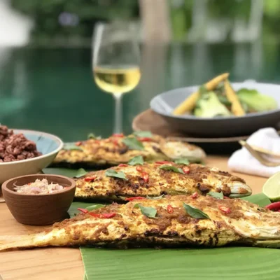 In Villa Dining – Balinese BBQ Snapper Villa Kasianda House - Villa Gallery