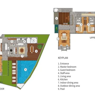Indrani – Floorplan Villa Indrani - Villa Gallery