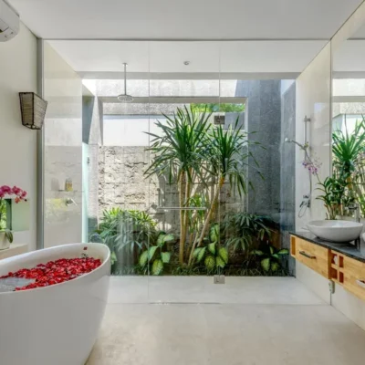Master-bathroom Villa Bamboo Aramanis - Villa Gallery