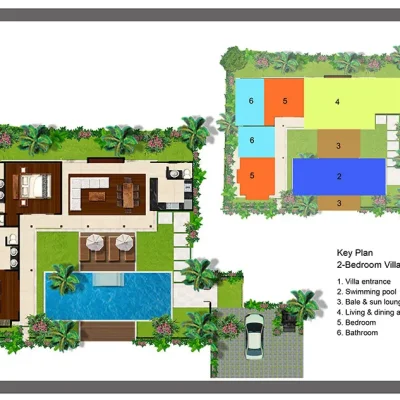 Nakula-keyplan Villa Saba Two - Villa Gallery