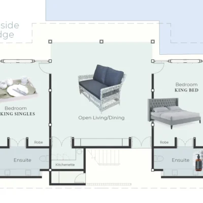Poolside Lodge Floorplan – White Horse Bali Villa