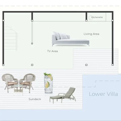 Poolside Villas Floorplan 1 – White Horse Bali Villa