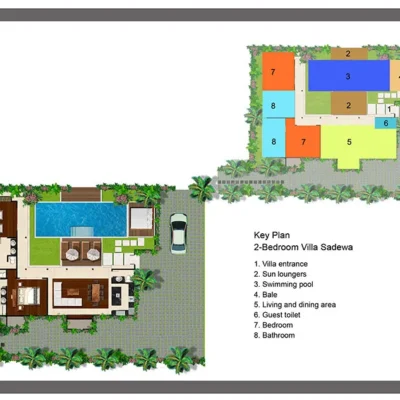 Sadewa-keyplan Villa Saba Two - Villa Gallery