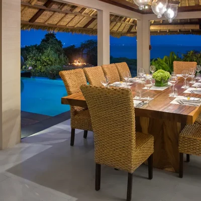 Seseh-Beach-Villa-I-Poolside-dining-at-night-1 Seseh Beach Villa Estate - Villa Gallery