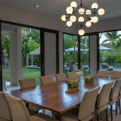 Seseh Beach Villa II – The dining room Seseh Beach Villa Two - Villa Gallery