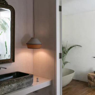 Villa 1880 – Guest bedroom one ensuite bathroom setting Villa 1880 - Villa Gallery