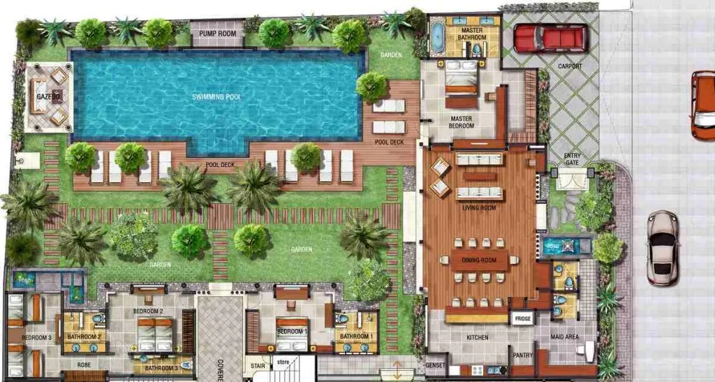 Villa Abagram - Floor Plan