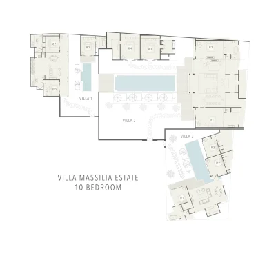 Villa Massilia Estate Floorplan Massilia 10 Bedroom Collection - Villa Gallery