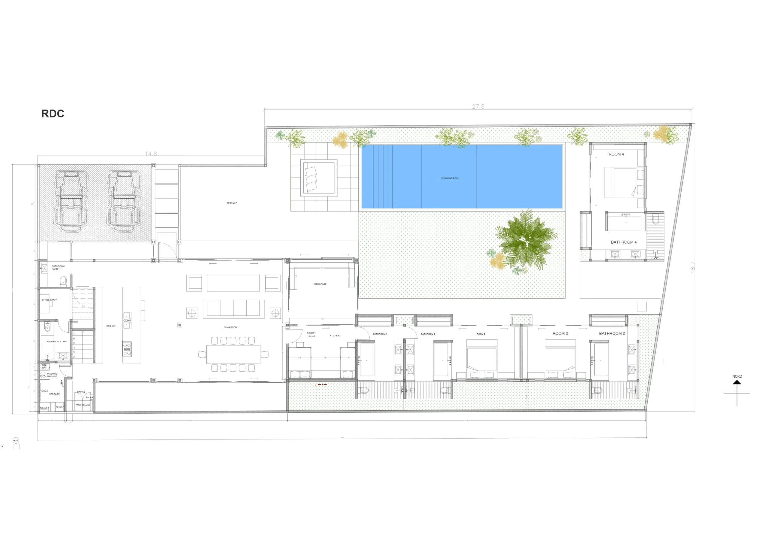 Villa Myki Canggu - Floor Plan