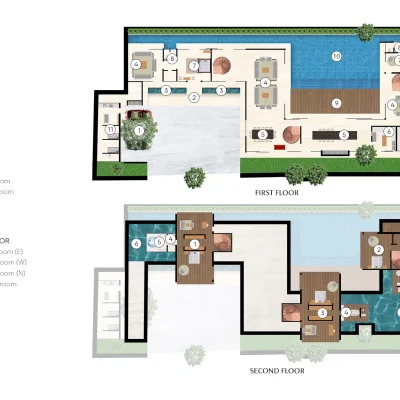 Villa Svarga Floorplan Bali Villa