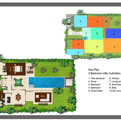 Yudistira-keyplan Villa Yudhistira - Villa Gallery