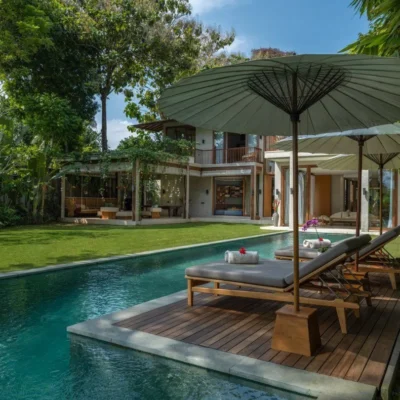 Private pool view at Villa Damai Umalas Private pool view at Villa Damai Umalas