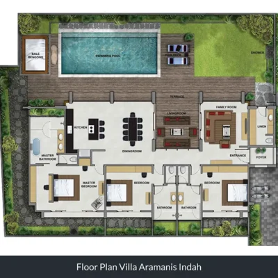 floorplan_indahlow Villa Indah Aramanis - Villa Gallery