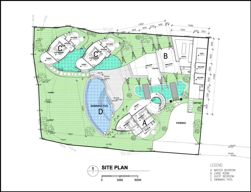 Villa Omah Padi - Floor Plan