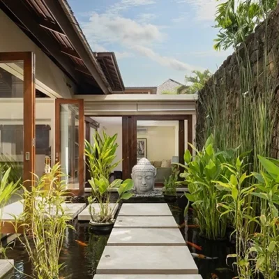 the-suar-tranquil-garden-pathway Villa Suar Seminyak - Villa Gallery