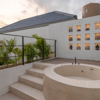 22 Villa Unna – Rooftop jacuzzi at dawn_11zon Villa Unna Umalas - Villa Gallery