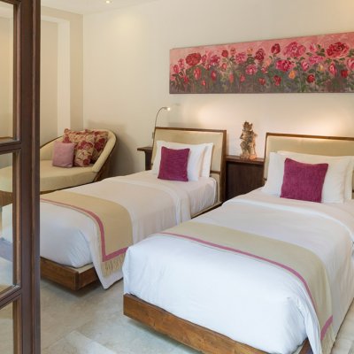 Angkus Twin Bed option Villa La-Ta Seminyak - Bali Villa