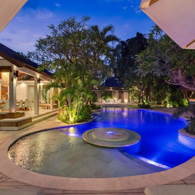 Evening Pool View Villa La-Ta Seminyak - Villa Gallery