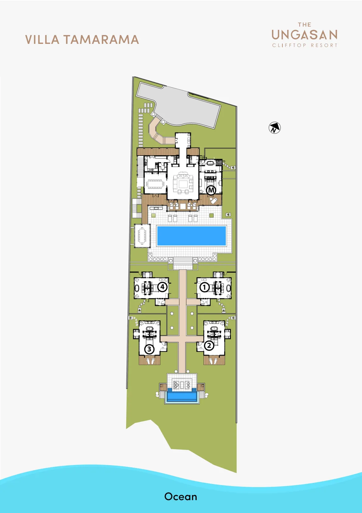 Villa Tamarama Ungasan - Floor Plan